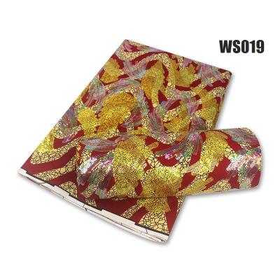 China 2021 Hot Fashion African Wax Anti-Static With Sequins Wax Fabric for sale