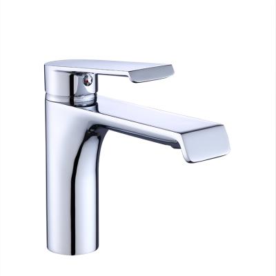 China New Design Chrome Metered Luxury Bathroom Faucets Taps Mixer Tap Waterfall Brass Basin Faucet for sale