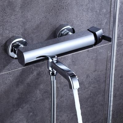 China Without Sliding Bar Single Handle DBR Color And Gold Brass Bathtub Mixer Sanitary Ware for sale