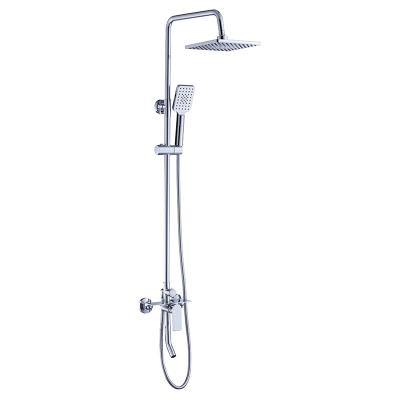 China With Slide Bar Contemporary China Factory Single Handle Bath Exposed Rain Shower Set, Bath And Shower Faucet for sale