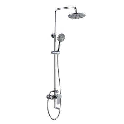 China With high quality sliding bar bathroom rain shower set with hose and shower head for sale