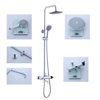 China With Slide Bar Contemporary China Factory Single Handle Bath Exposed Rain Shower Set, Bath And Shower Faucet for sale