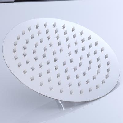 China Needle Free Brushed Round 8 Inch Wall Mount Stainless Waterfall Shower Head for sale