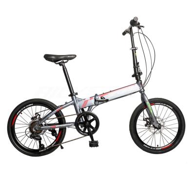 China Hot Selling Popular Aluminum Disc Brake Mountain Folding Aluminum Bike With High Quality for sale