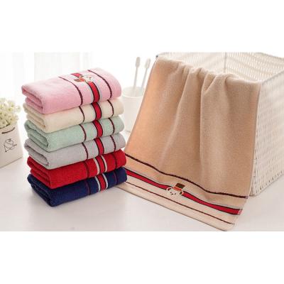 China Different Sizes 100% Amazon Hot Selling Famous Brand Safe For Kids Cotton Towel Face Towel Bath Towel for sale