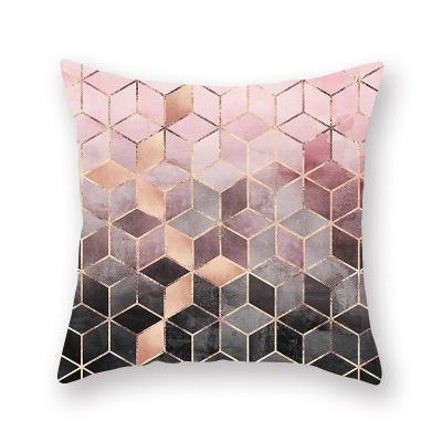 China Custom Super Soft Cover Sofa Pillow Case Cover Anti Dust Mite Peach Skin Velvet Sublimation Cushion Cover for sale