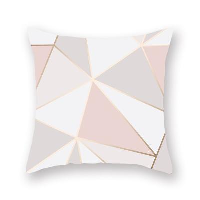 China Home Decorative Anti Dust Mite Tile Covers Rose Gold Print Decorative Cushion Covers for sale