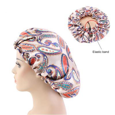 China Wholesale Customized Large Double Layer 100%polyester/satin/silk/velvet Designer Women Sleeping Satin Hair Hoods for sale