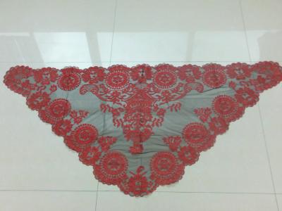 China Red Ivory  veil lace mantilla Catholic church chapel headcovering Mass for sale