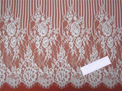 China Green Environmental Protection  Eyelash Lace Fabric  for Wedding Dress for sale