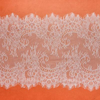 China Good Quality  Crochet  Eyelash Lace Edge for Dress  Double Side for sale