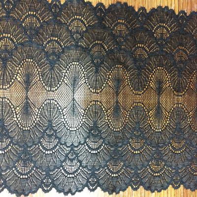 China 18 CM Wide  Underwear  Lace Border Strench lace edge in Black color for sale