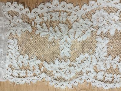 China Jacquard Lace border for Wedding dress  Cord lace edge in Ivory Color for sale