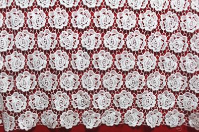 China Garment Accessories Chemical Lace Fabric  Water Soluble lace fabric in Different  Color for sale