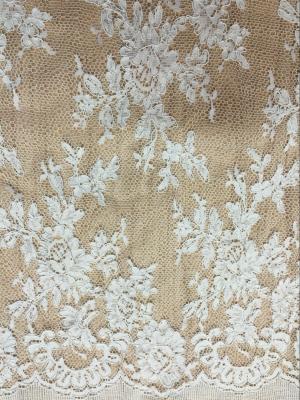 China Jacquard Cord Lace Fabric for Wedding Bridal Dress for sale