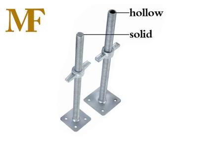 China 37mm Scaffolding Adjustable Hollow Bar Jack Base/Adjustable Solid Bar Screw Jack for sale