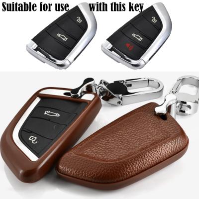 China Bohemian And Bear Design Fashion Car Fashion Car Key Case Durable Dirty Remote Leather Cover For X6 X5 X3 X1 for sale