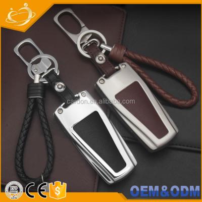 China Replace New Car Key Case Styling Metal + Leather VW Key Shell For Passat B6 B7 Passat 3C DC MA Key Cover Case for sale