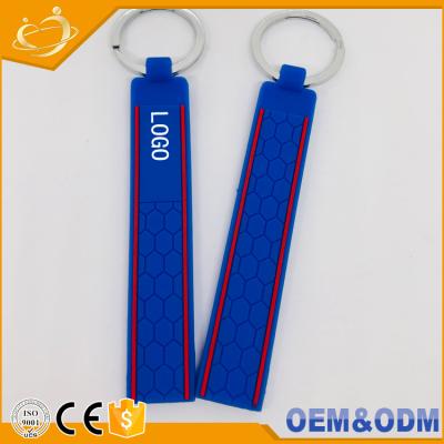 China Replace Newest Silicone Rubber Car Key Case Metal Car Key Chain Key Ring For VW Volkswagen Golf Passat Polo for sale