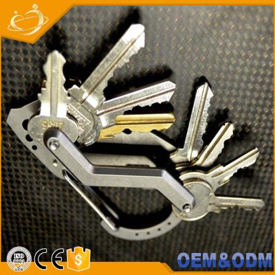 China China Wholesale Metal Key Chain Bottle Opener Clip Stainless Steel Mountaineering Mountaineering Ring Organizer Multifunctional Carry Key Buckle for sale