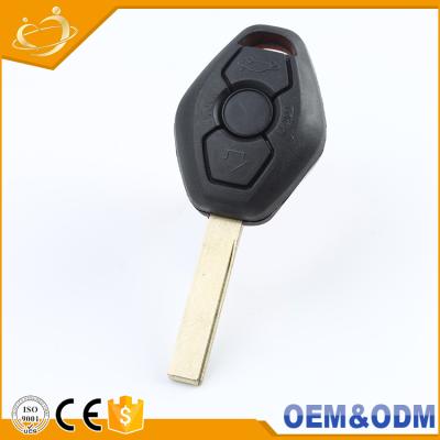 China Popular ABS Plastic 3 Buttons Wireless Auto Key Shell Blank Car Remote Key For BMW E46 E60 E90 for sale