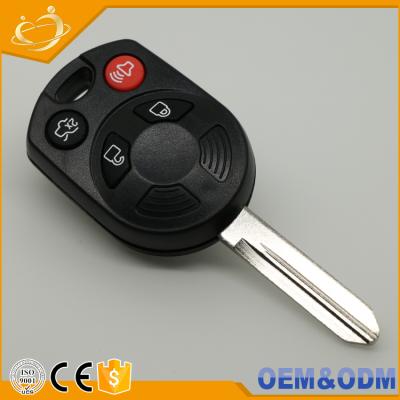 China For Auto Car Replace BTN 734B Key Fob 4 Shell Uncut Blade Remote Key Shell Case For Ford Shipping for sale