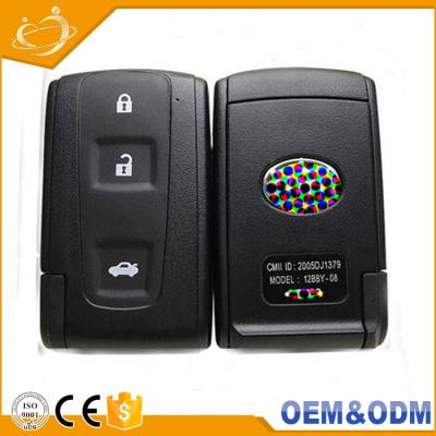 China For Smart Keyless Car Auto Car Shell Replacement For Toyota Crown Folding Black Chip 3 Button Waterproof Remote Control for sale