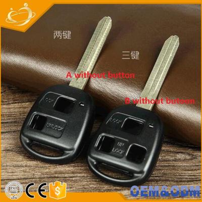 China For Auto Car White 2 Buttons Remote Shell With 43 Blade Key Shell For Toyota for sale