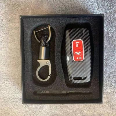 China New Style Japan Style High Quality Carbon Fiber Plastic Key Cover With Silicon Fit Engine Key For YAMAHA NVX155/AEROX155/QBIX125 XMAX300 for sale