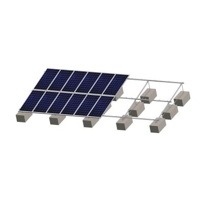 China Commercial and Residential Concrete Rooftop System PV Flat Roof Mount Bractets Solar Mounting Ballast for sale