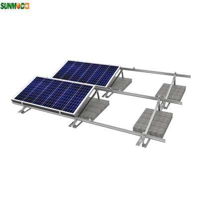 China Commercial Ballast Rack Structures Solar Power Mount System Solar Flat Roof Rack for sale