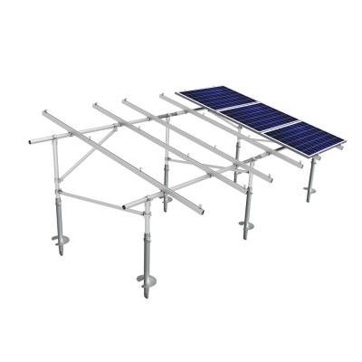 China Commercial / Residential Solar Photovoltaic Ground Mounting System For Factory Ground Solar Mounting for sale