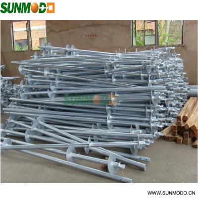 China Commercial Solar Mounting System Anchor Ground Screw Pile For Solar Racking for sale