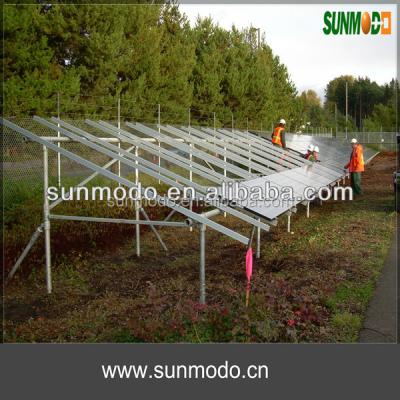 China Commercial SUNMODO Engineered Solar Ground Mounting System for sale