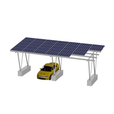 China Alloy Fully Galvanized Steel Structure Solar Panel Mounting System Cheap Waterproof Solar Parking Lot for sale