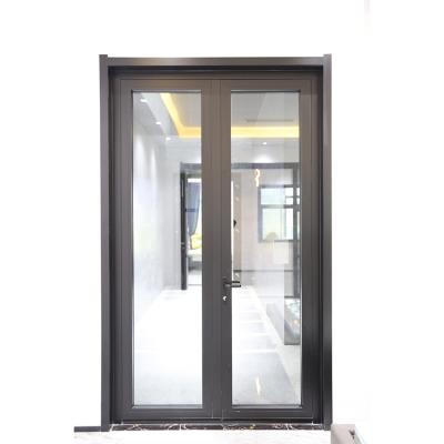 China Latest Modern Aluminum Frames Door Casement Door With Handles Aluminum Casement Doors For House for sale