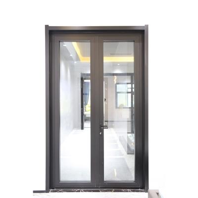 China Modern Hot Advance The Industry Entry Aluminum Door Frame Glass Casement Aluminum Door for sale