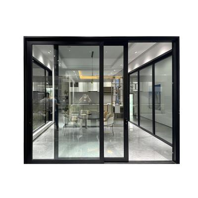 China Modern High Quality Slide Door Glass Customized Color Aluminum Alloy Modern Sliding Doors for sale