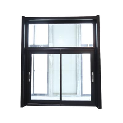 China Customized Size Modern Residential Horizontal House Windows Aluminum Glass Sliding Window for sale