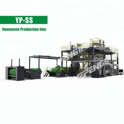 China Building Material Shops Yanpeng Nonwoven Meltblown Fabric Machine 1.6m SS Nonwoven Fabric Making Machine Nonwoven Fabric Equipment for sale