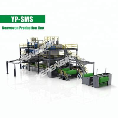 중국 Building Material Shops Yanpeng S/SS/SMS Nonwoven Fabric Making Machine Nonwoven Production Line 판매용