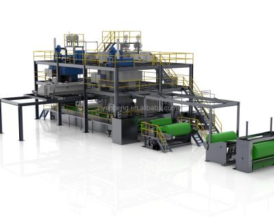 China Nonwoven Building Material Shops High Speed ​​SMS Spunmelt Nonwoven Production Line Making Machine en venta