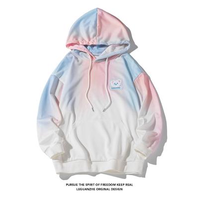 China 100% Acid Washed Progressive Polyester Men Hoodies Anti-pilling Change Color Hoodies Custom LOGO Sweatshirts Hoodie High Quality Unisex for sale