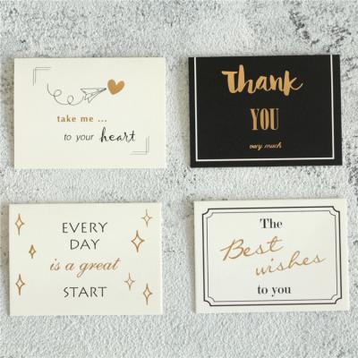 China paper & Cardboard Wholesale Luxury Gift Decoration Flower Printing Greeting Kraft Displays Thank You Cards for sale