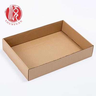 China Recycled Materials DIY Stores Empty Strong Corrugated Cardboard Display Tray For Food Gift Display for sale