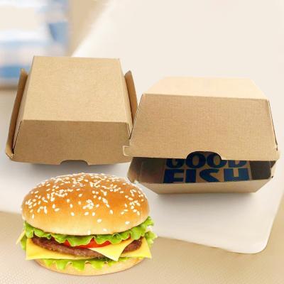 China Custom Printed Recyclable Fast Food Packaging Box Disposable Wrapping Paper Eco Friendly Compostable Box for sale