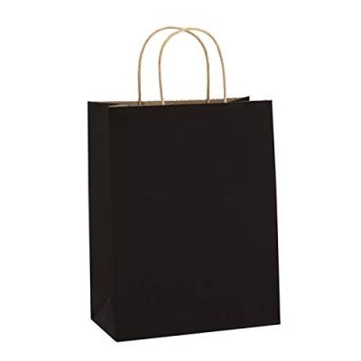 China Recyclable Custom Printed Clothing Paper Bag Shopping Brown Kraft Paper Take Out Bag With Handle for sale