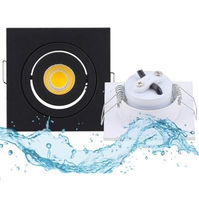 China Residential Waterproof 12v 220V 3w Mini Black Recessed COB IP65 Water Proof Types LED Ceiling Spot Light Spotlight for sale