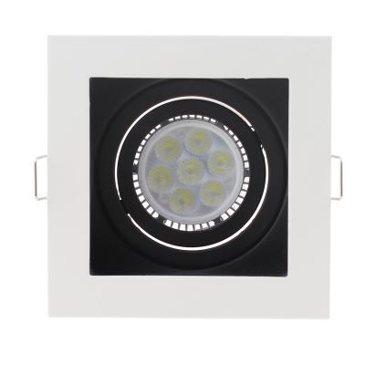 China Gu10 MR16 Downlight Indoor Recessed Frame LED White Black Frame For Living Room for sale