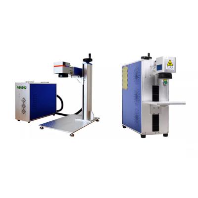 China 3D 3D Fiber Laser Marking Machine 50W Fiber Optic Handheld Portable Desktop Small Laser Marking Machine for sale